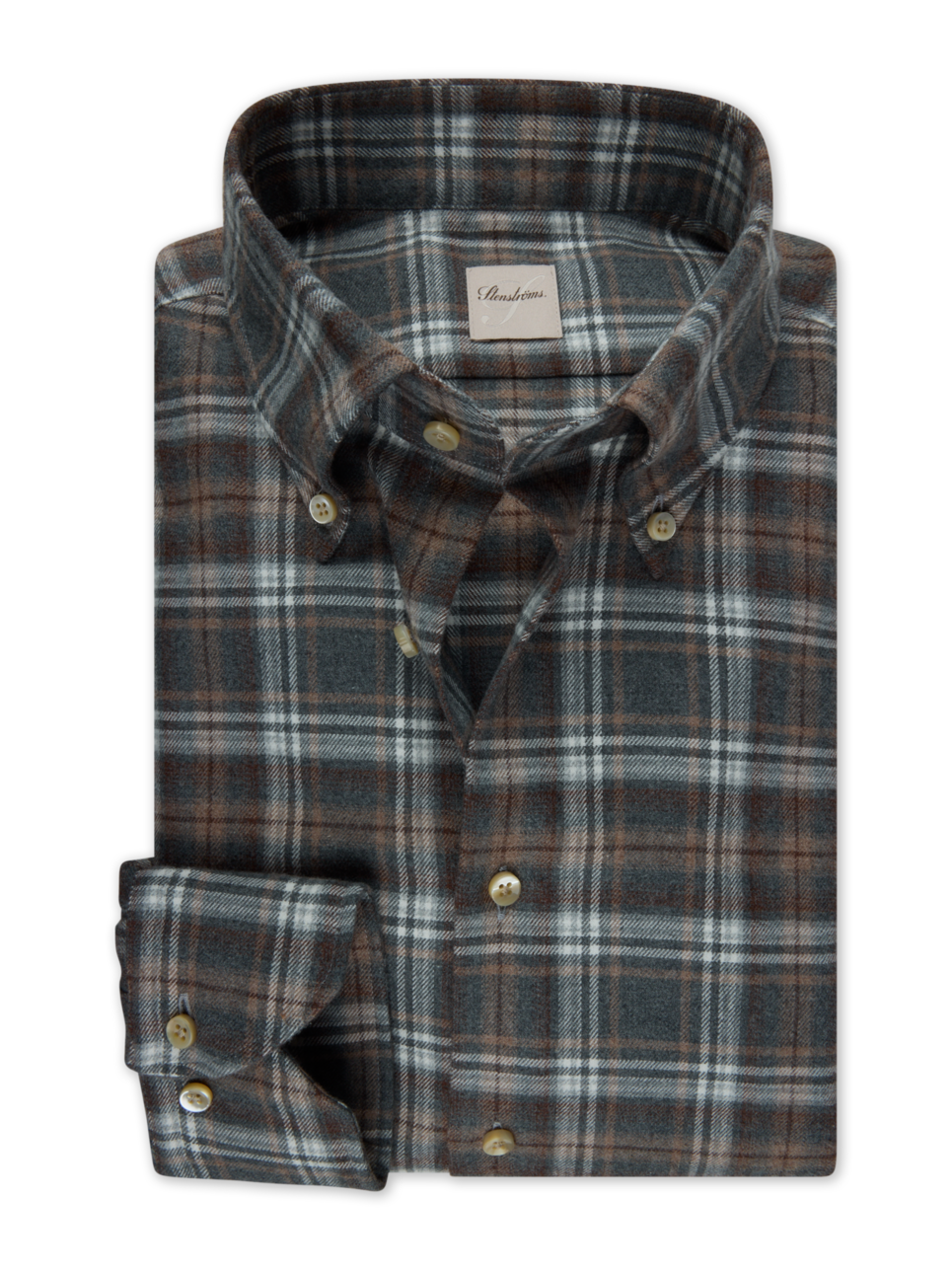 Stenströms Plaid Cotton Flannel Shirt, product image