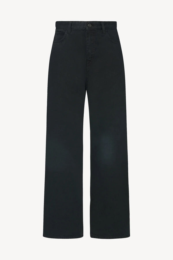 Black jeans on a white background