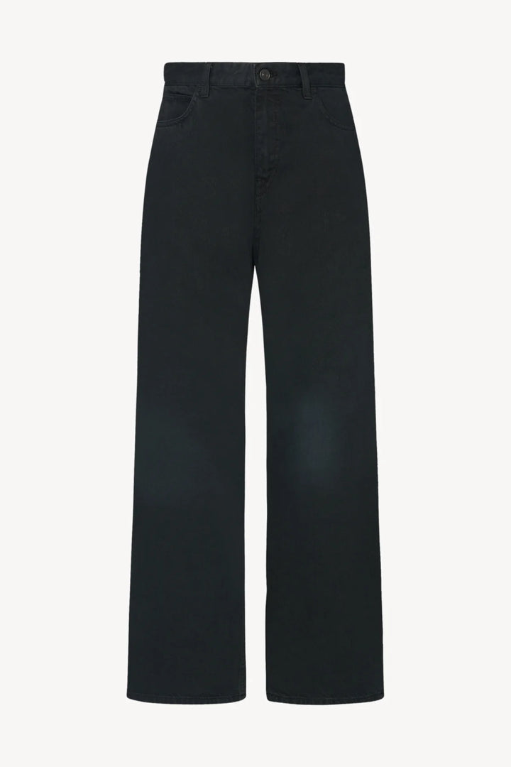 Black jeans on a white background