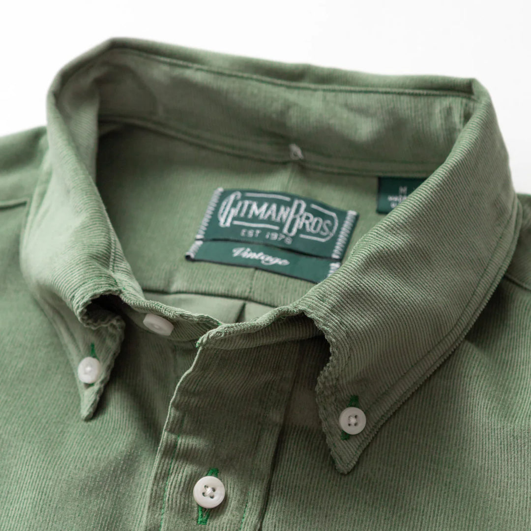 GITMAN VINTAGE SAGE CORDUROY