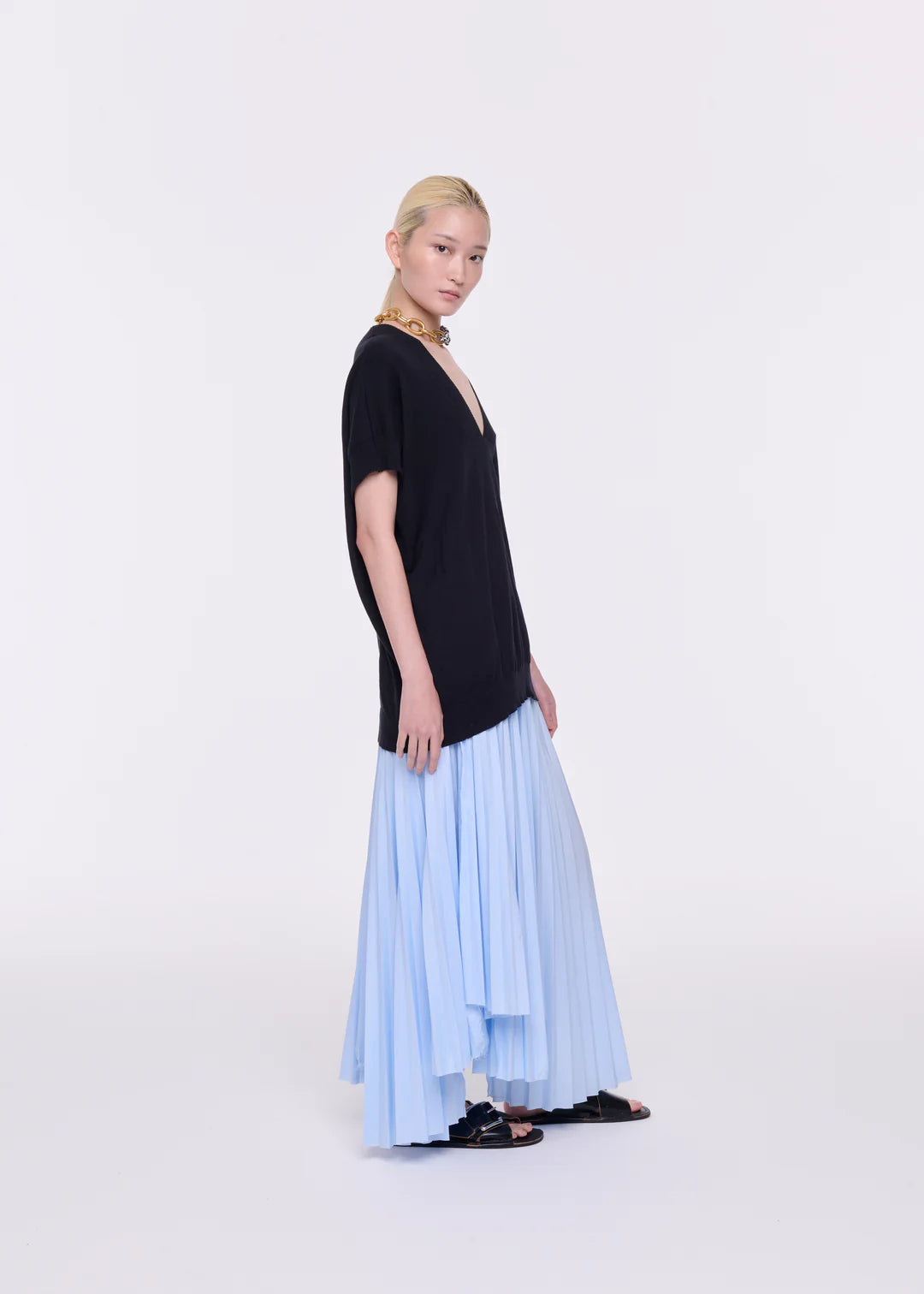 PLAN C PLEATED SKIRT