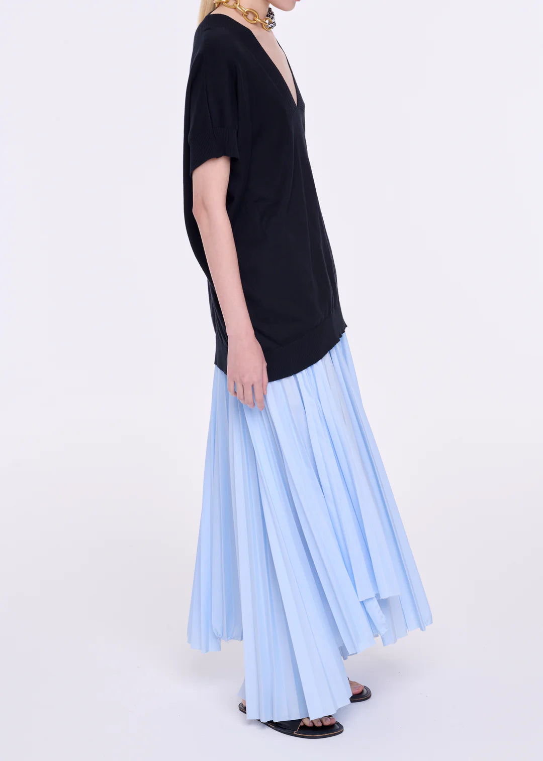 PLAN C PLEATED SKIRT