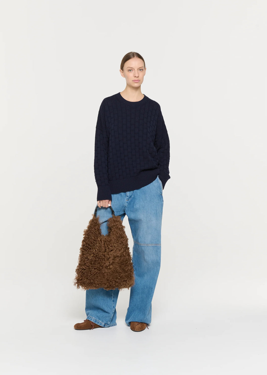 PLAN C NAVY SWEATER