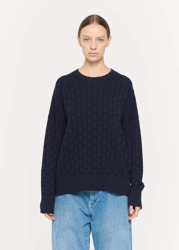 PLAN C NAVY SWEATER