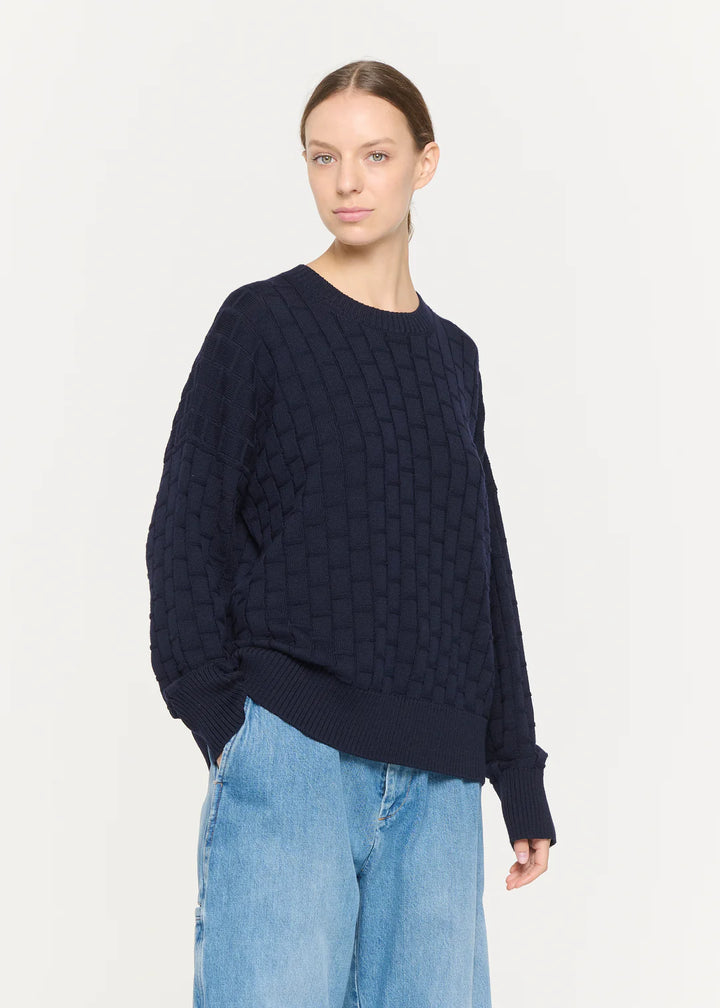 PLAN C NAVY SWEATER