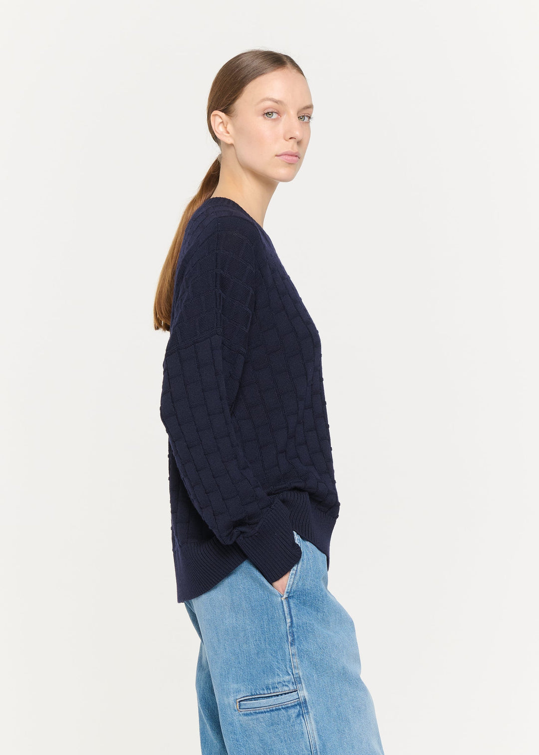 PLAN C NAVY SWEATER