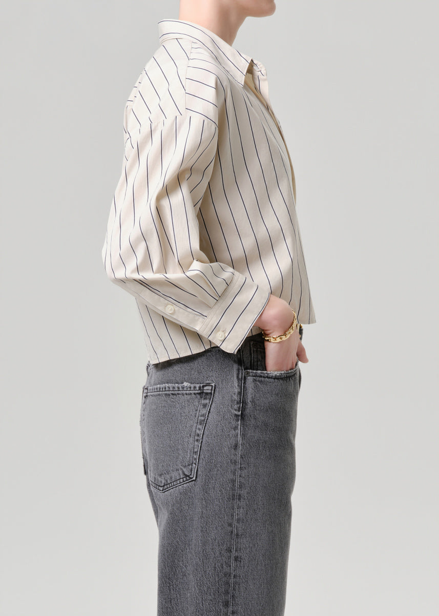CITIZENS OF HUMANITY PETIT AMI STRIPED SHIRT