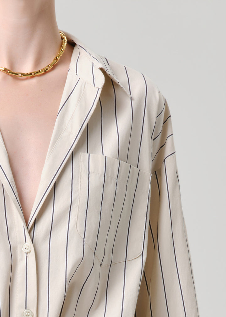 CITIZENS OF HUMANITY PETIT AMI STRIPED SHIRT
