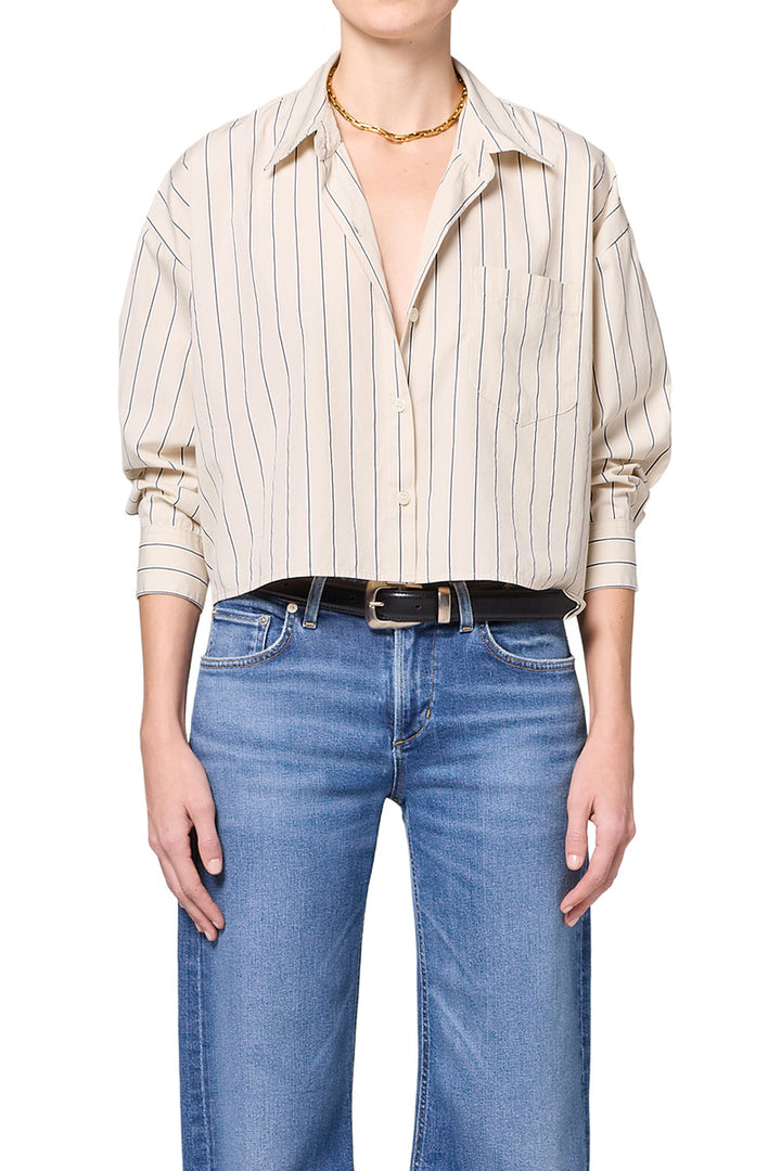 CITIZENS OF HUMANITY PETIT AMI STRIPED SHIRT