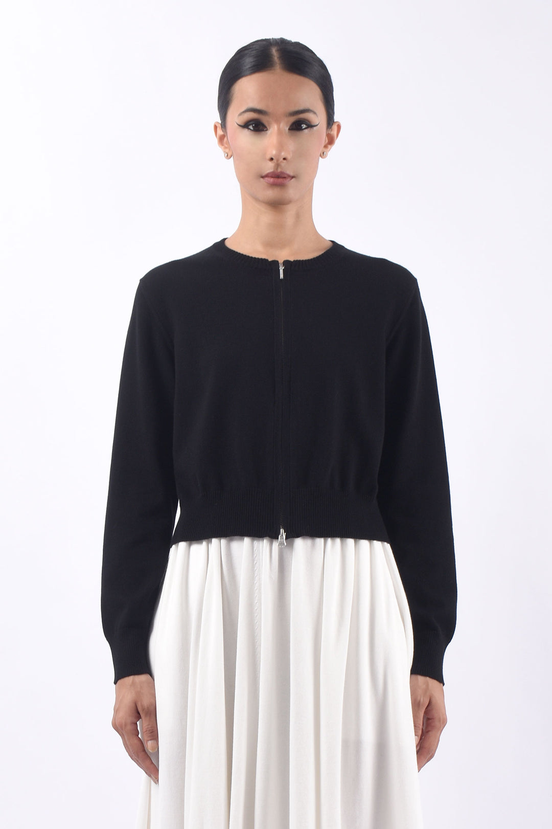 LARS ANDERSSON CROPPED ZIP CARDIGAN