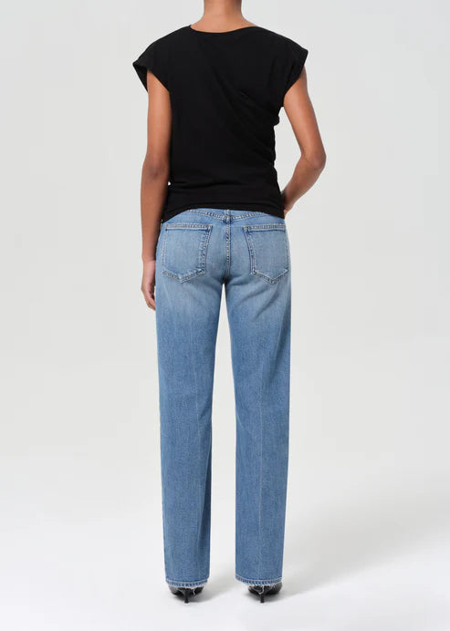 AGOLDE LOW RISE SLIM STRETCH JEANS