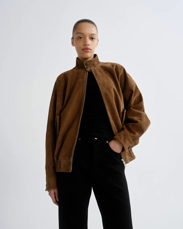 AGOLDE SUEDE BLAIR JACKET