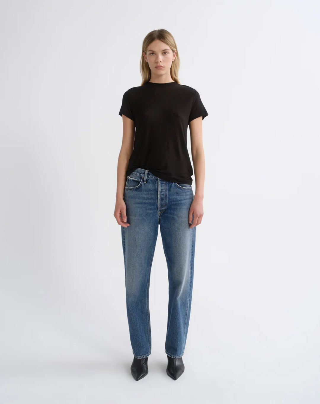 AGOLDE LONG LINE ADINE TEE