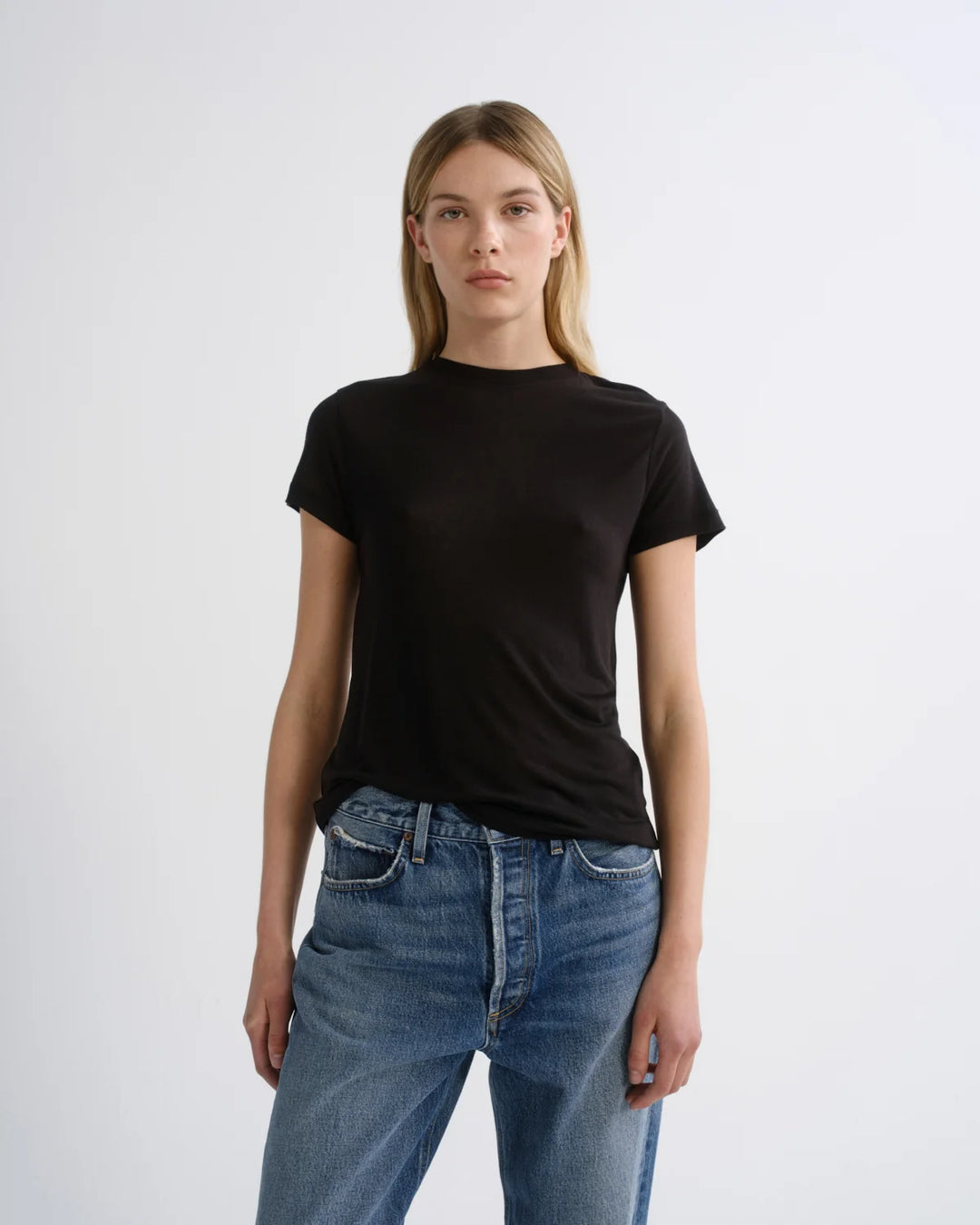AGOLDE LONG LINE ADINE TEE