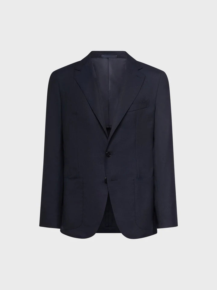 CARUSO BLUE WOOL AIDA JACKET