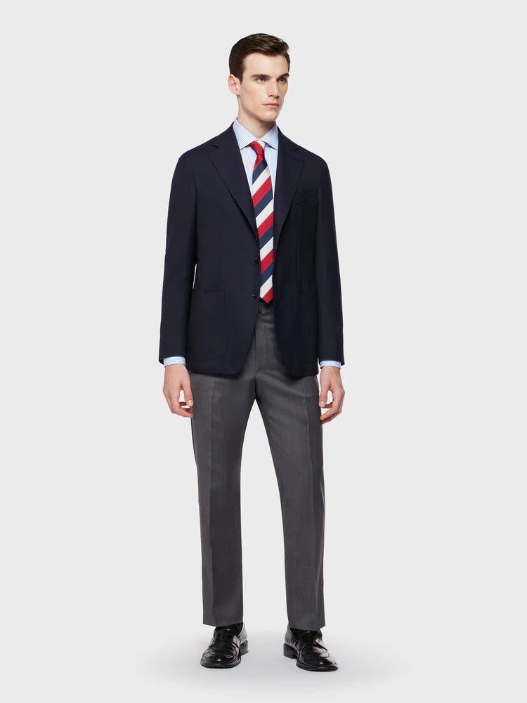 CARUSO BLUE WOOL AIDA JACKET
