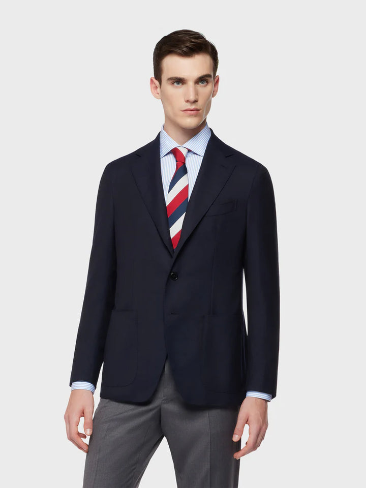 CARUSO BLUE WOOL AIDA JACKET