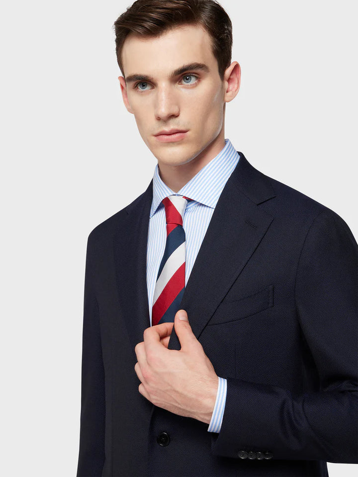 CARUSO BLUE WOOL AIDA JACKET