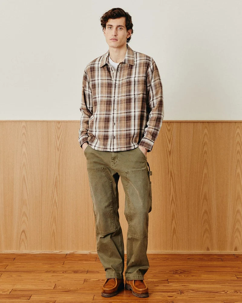 CORRIDOR BROWN PLAID FLANNEL
