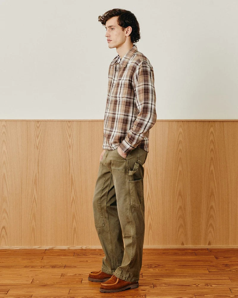 CORRIDOR BROWN PLAID FLANNEL