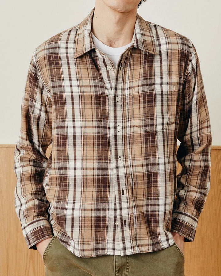 CORRIDOR BROWN PLAID FLANNEL