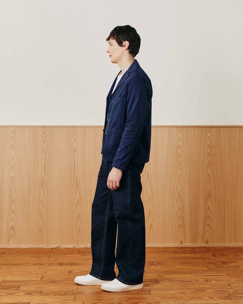 CORRIDOR TWILL BLAZER IN NAVY
