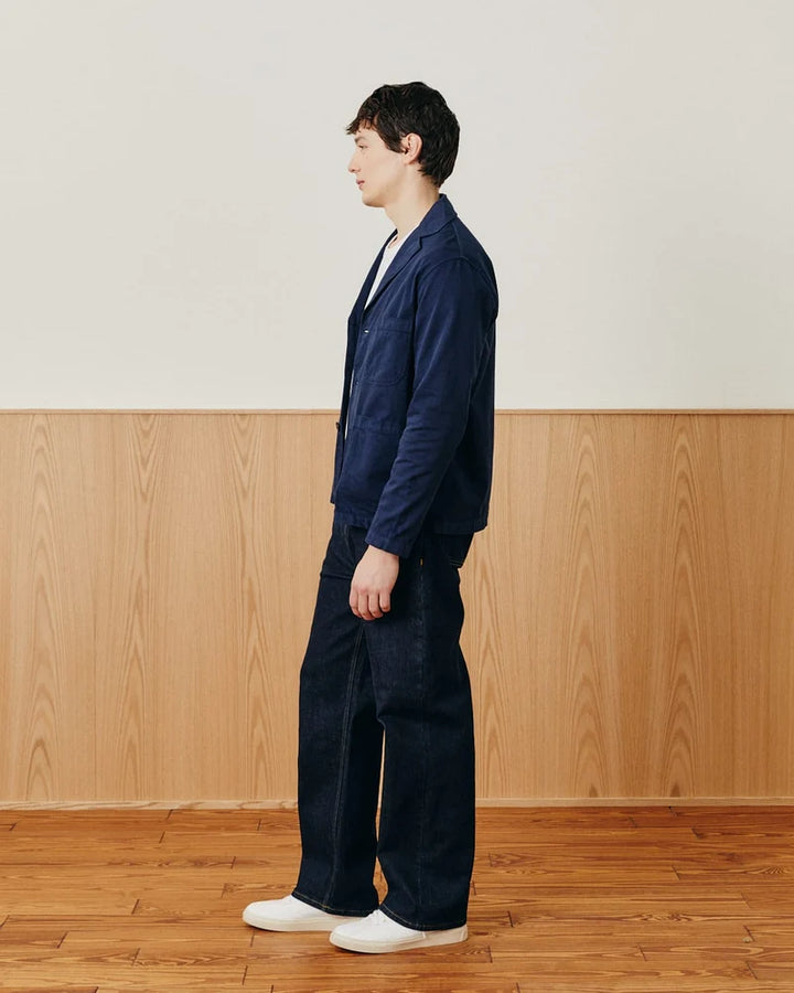 CORRIDOR TWILL BLAZER IN NAVY