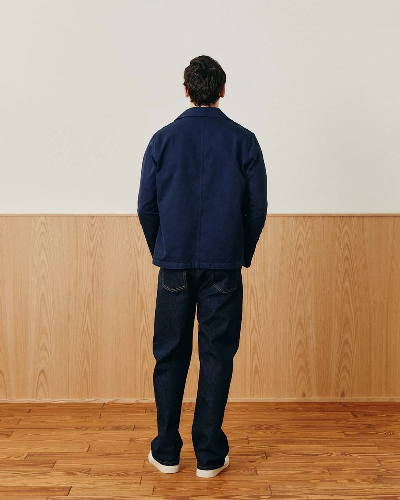 CORRIDOR TWILL BLAZER IN NAVY