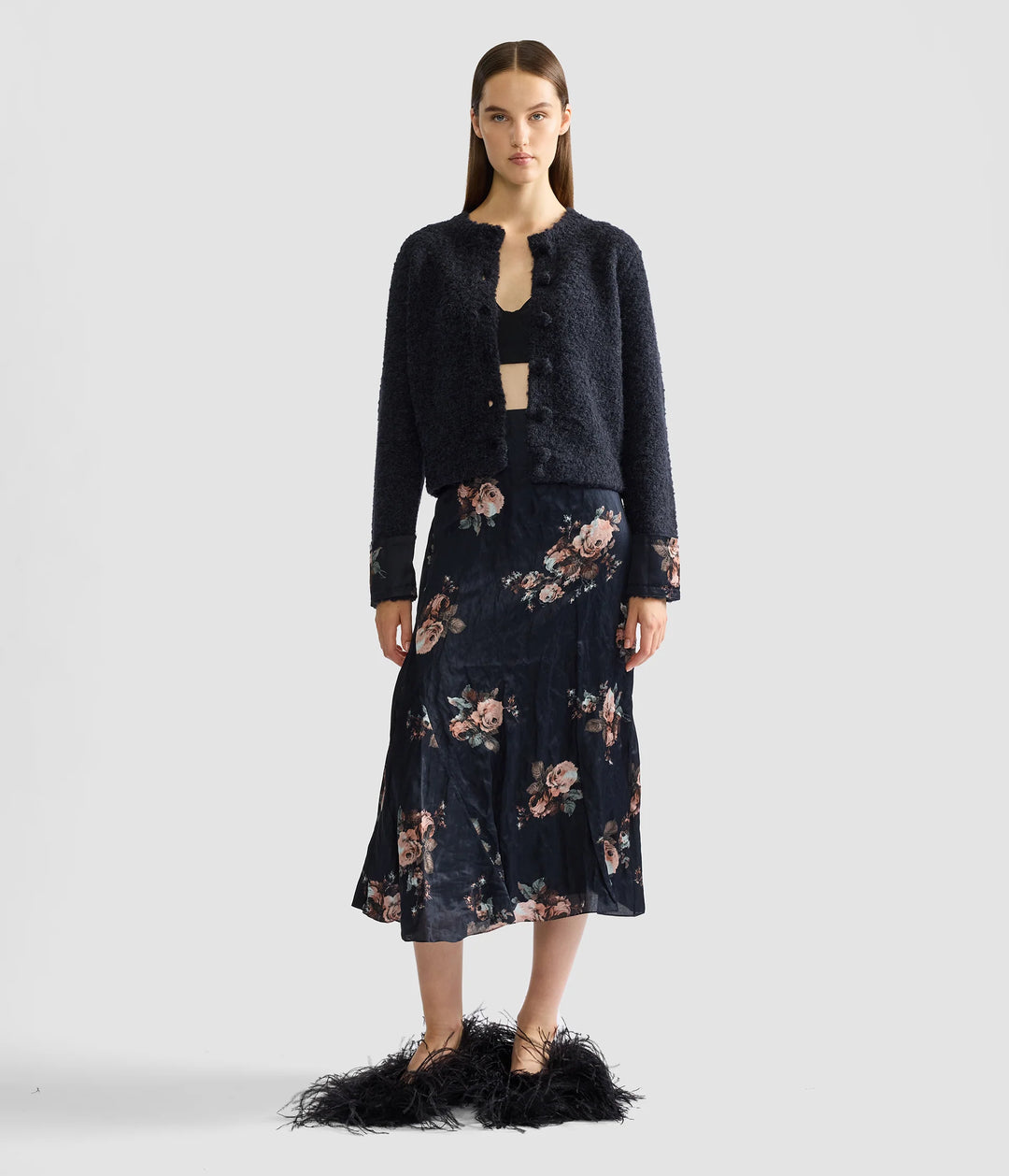 ERDEM BOUCLE CARDIGAN