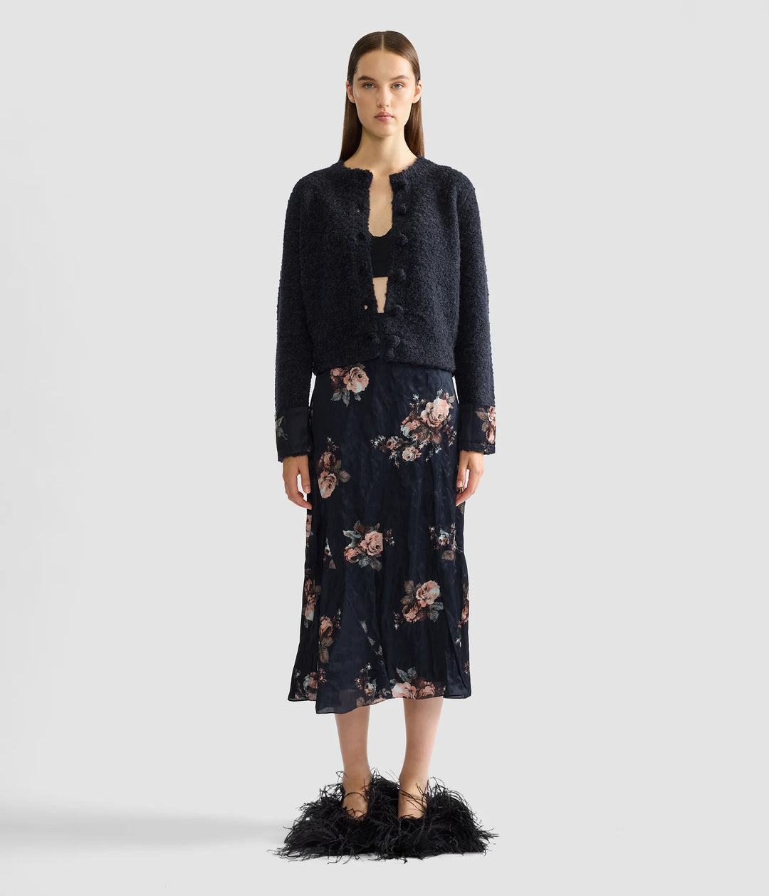 ERDEM BOUCLE CARDIGAN