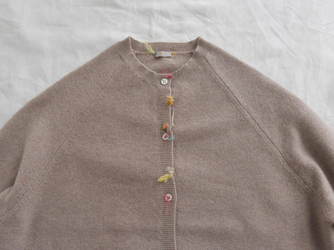 MAKIE ANTONIA ROSSI HAND-EMBROIDERED CASHMERE CARDIGAN