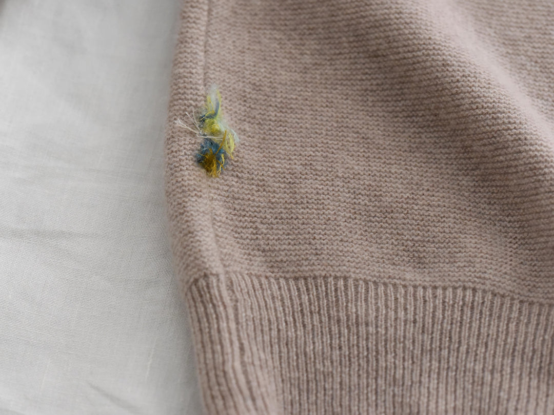 MAKIE ANTONIA ROSSI HAND-EMBROIDERED CASHMERE CARDIGAN