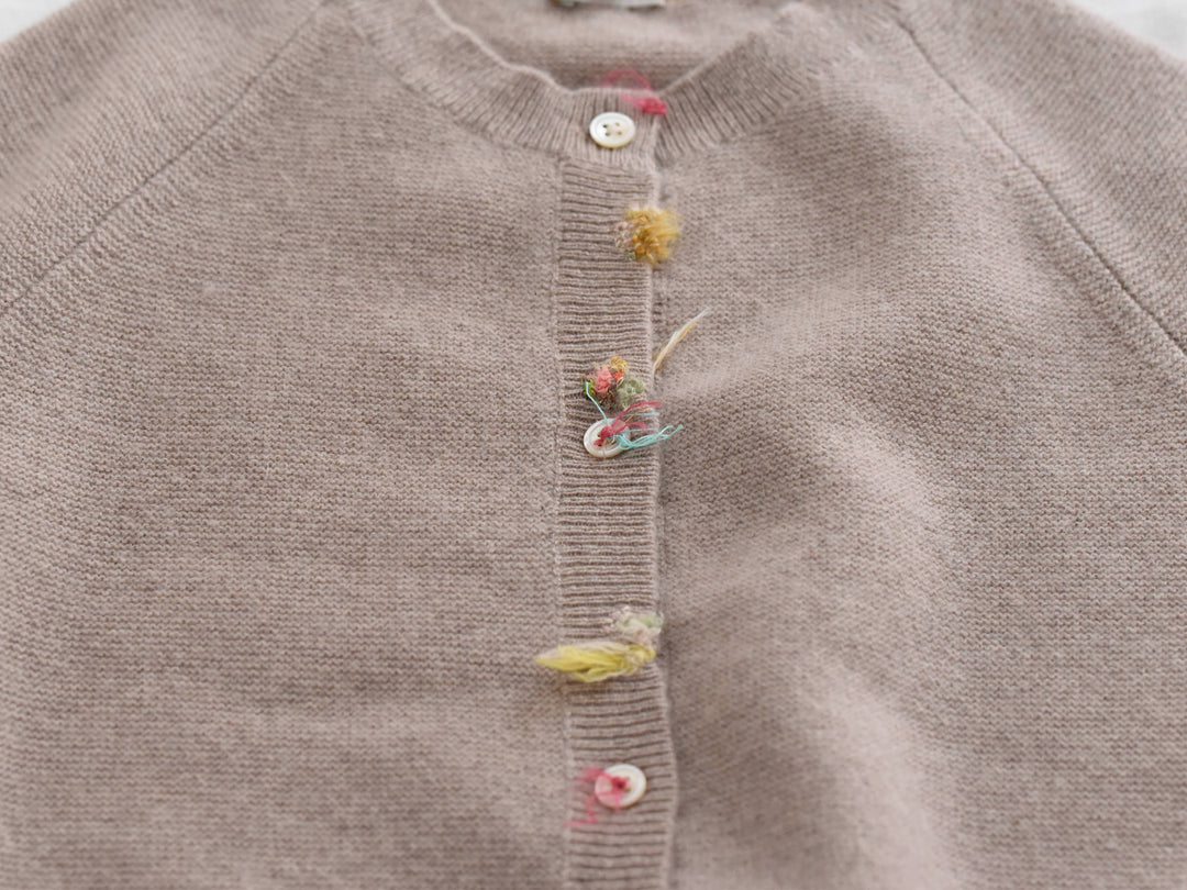 MAKIE ANTONIA ROSSI HAND-EMBROIDERED CASHMERE CARDIGAN
