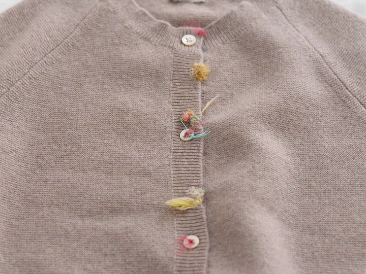 MAKIE ANTONIA ROSSI HAND-EMBROIDERED CASHMERE CARDIGAN