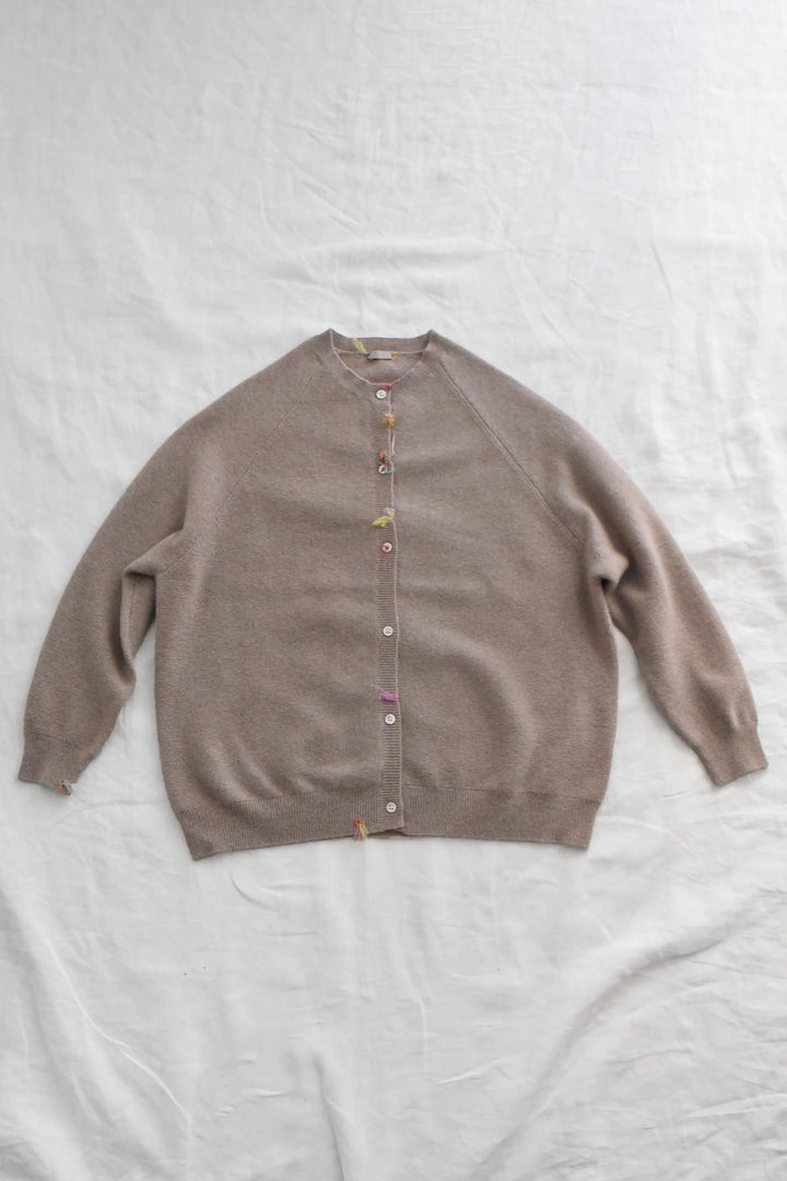 MAKIE ANTONIA ROSSI HAND-EMBROIDERED CASHMERE CARDIGAN