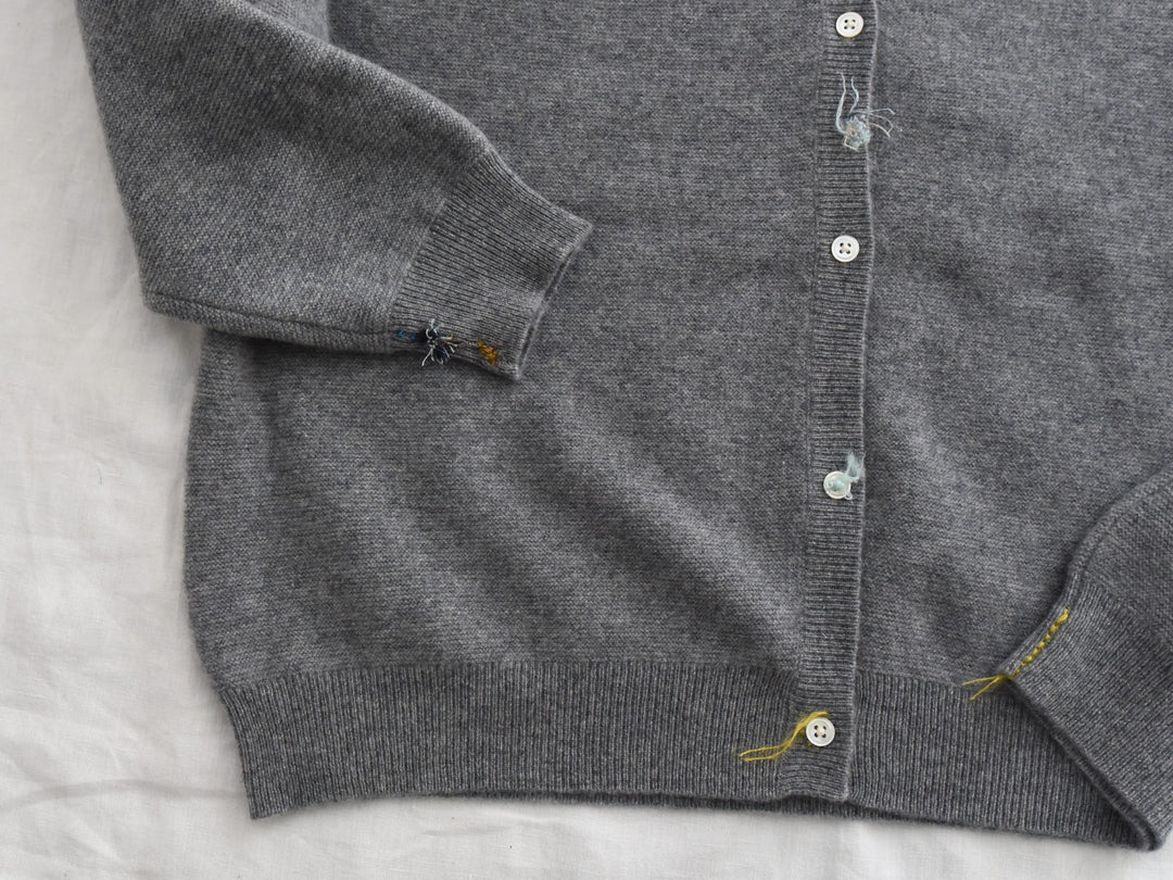 MAKIE ANTONIA ROSSI HAND-EMBROIDERED CASHMERE CARDIGAN