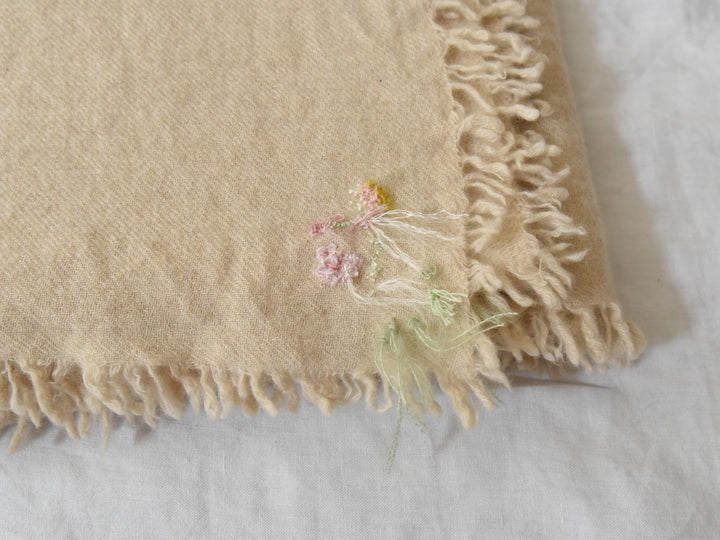 MAKIE ANTINIA ROSSI HAND-EMBROIDERED CASHMERE SCARF