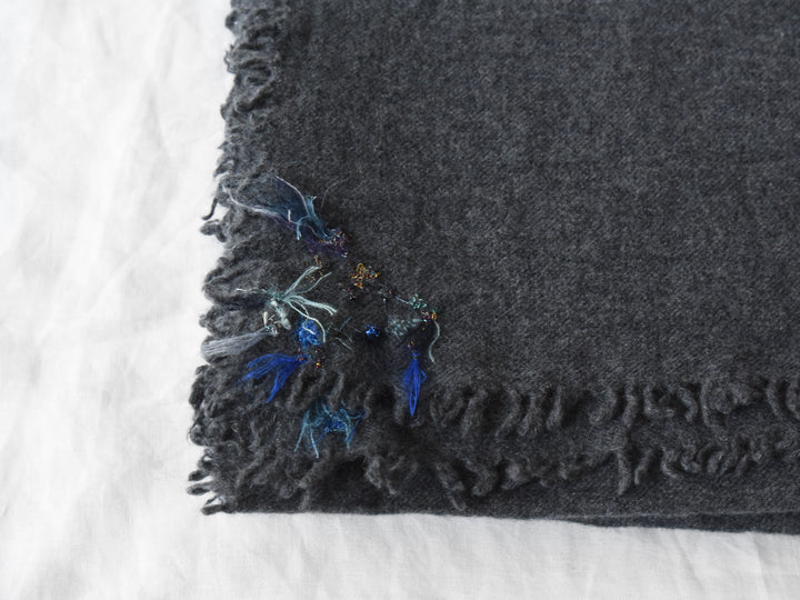 MAKIE ANTINIA ROSSI HAND-EMBROIDERED CASHMERE SCARF