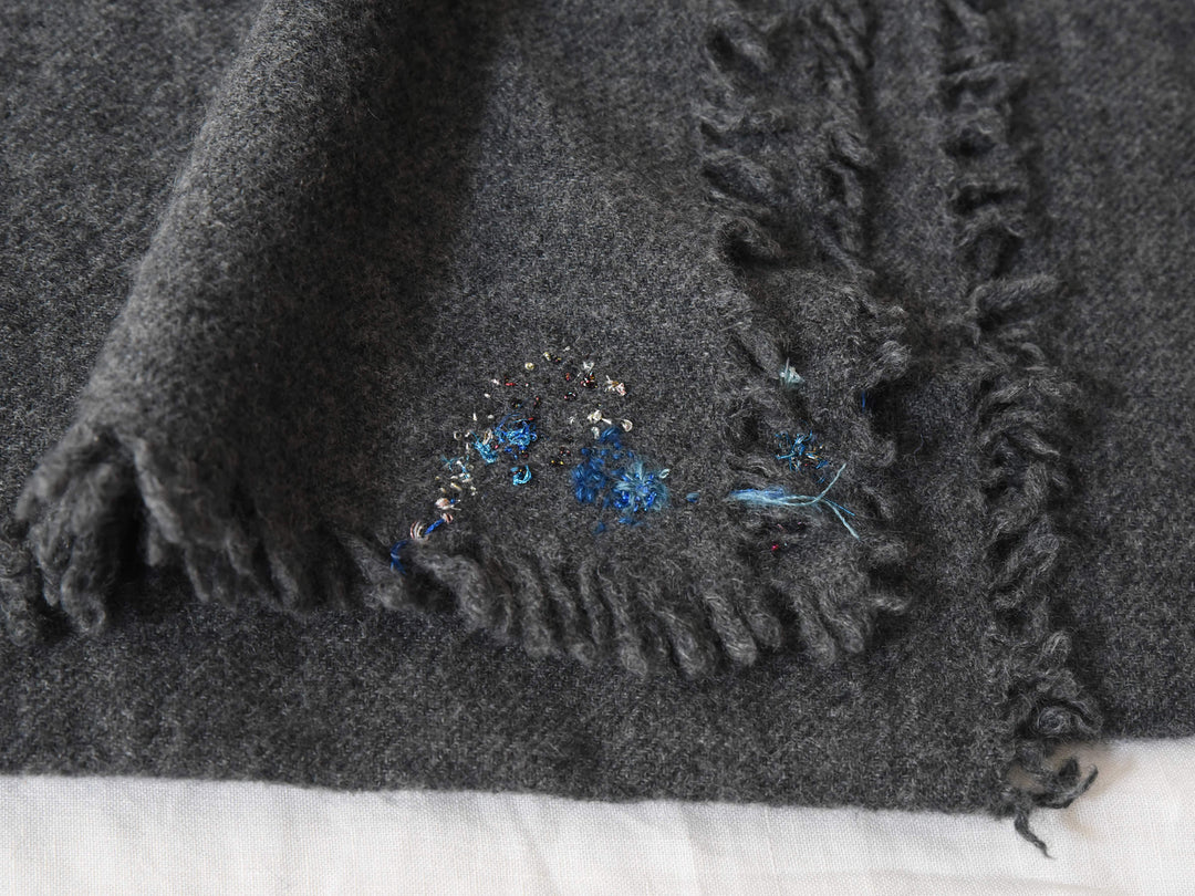 MAKIE ANTINIA ROSSI HAND-EMBROIDERED CASHMERE SCARF
