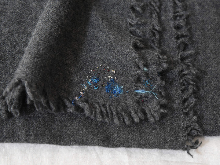 MAKIE ANTINIA ROSSI HAND-EMBROIDERED CASHMERE SCARF