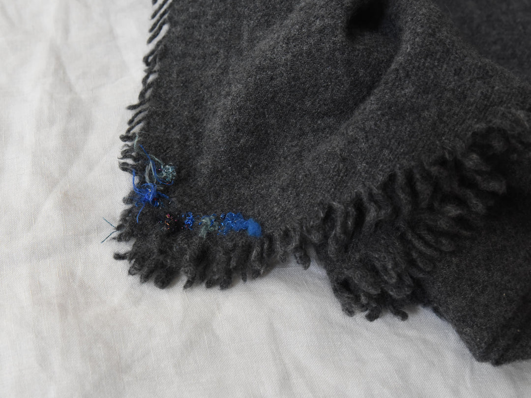 MAKIE ANTINIA ROSSI HAND-EMBROIDERED CASHMERE SCARF