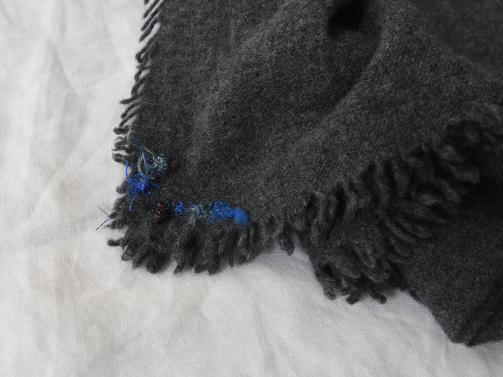 MAKIE ANTINIA ROSSI HAND-EMBROIDERED CASHMERE SCARF