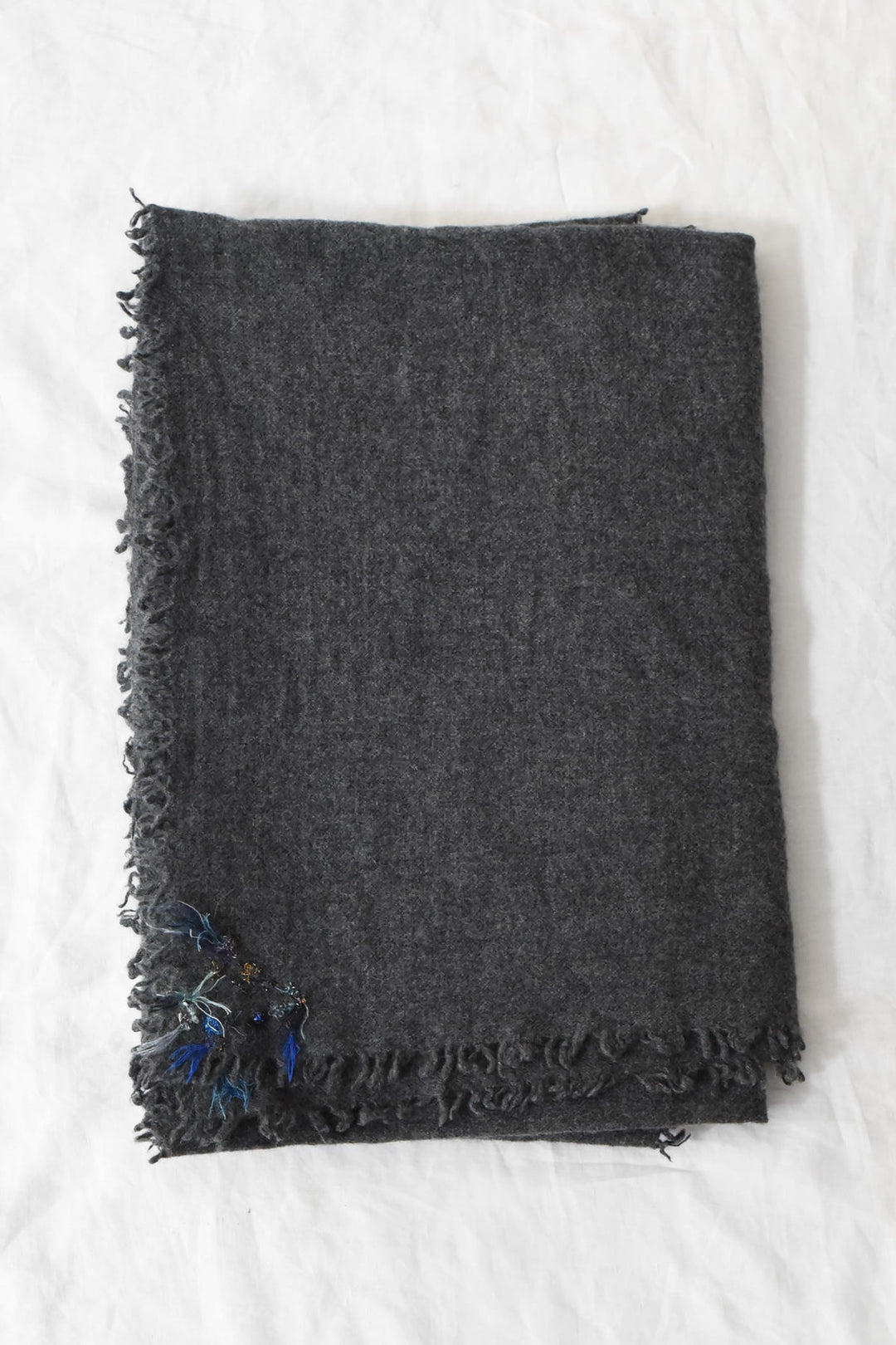 MAKIE ANTINIA ROSSI HAND-EMBROIDERED CASHMERE SCARF