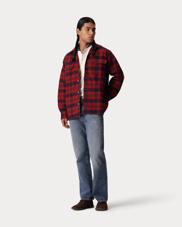 FORTELA BAKER PLAID COTTON BOWLING SHIRT