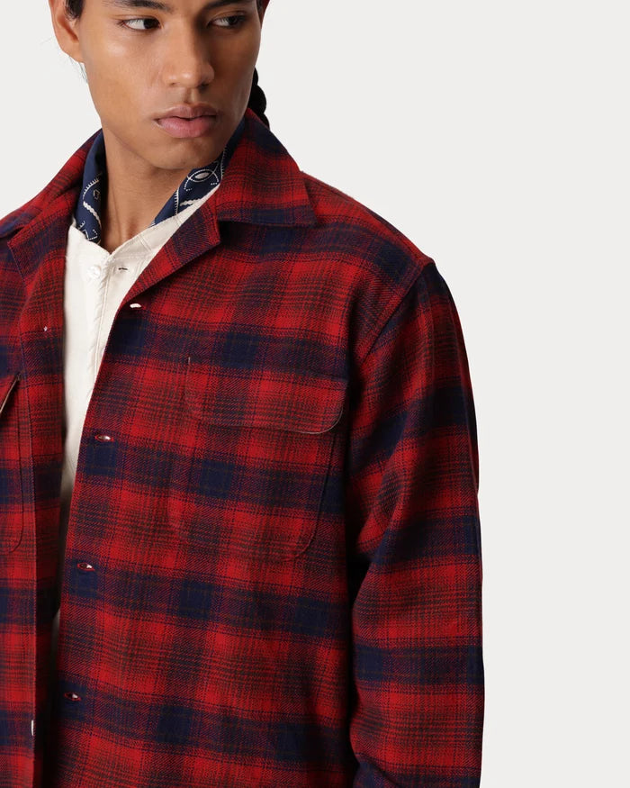 FORTELA BAKER PLAID COTTON BOWLING SHIRT