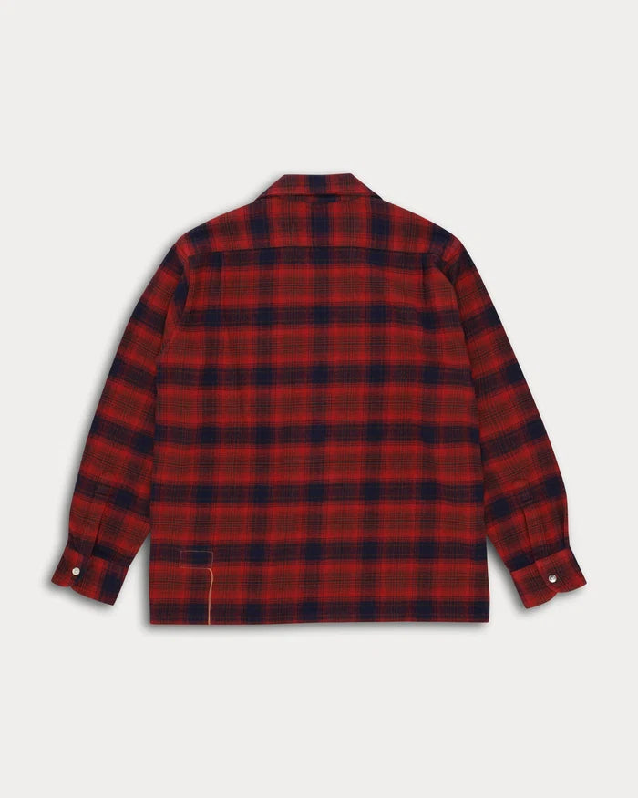 FORTELA BAKER PLAID COTTON BOWLING SHIRT