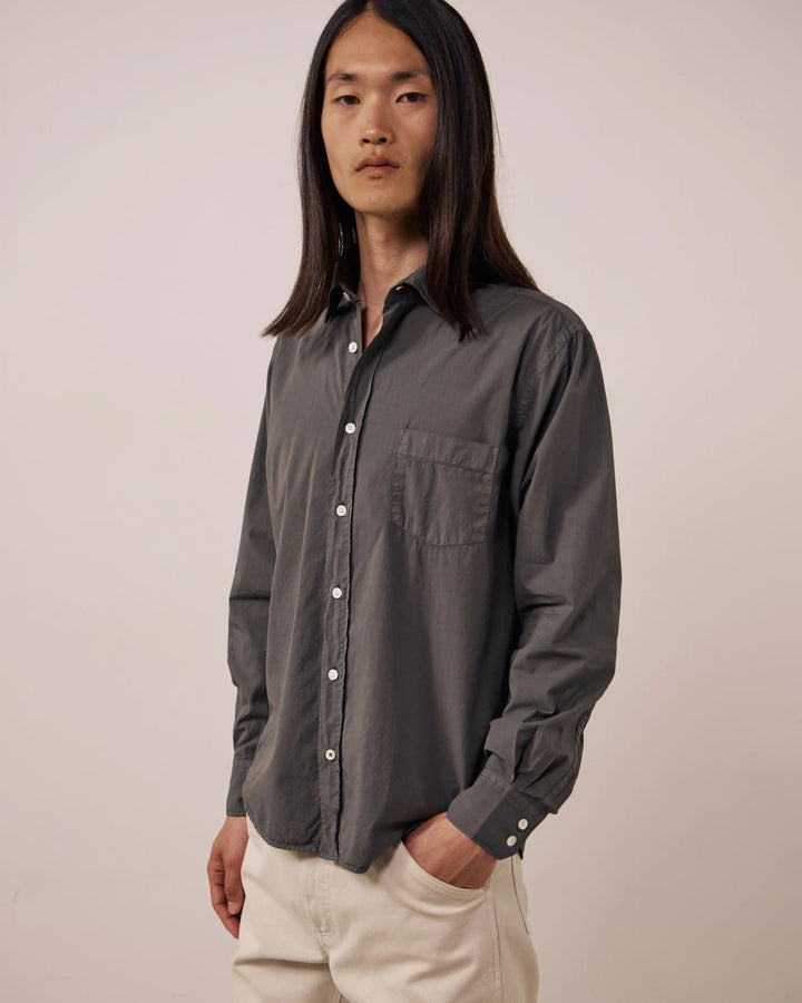HARTFORD PAUL PAT PEACH TWILL SHIRT