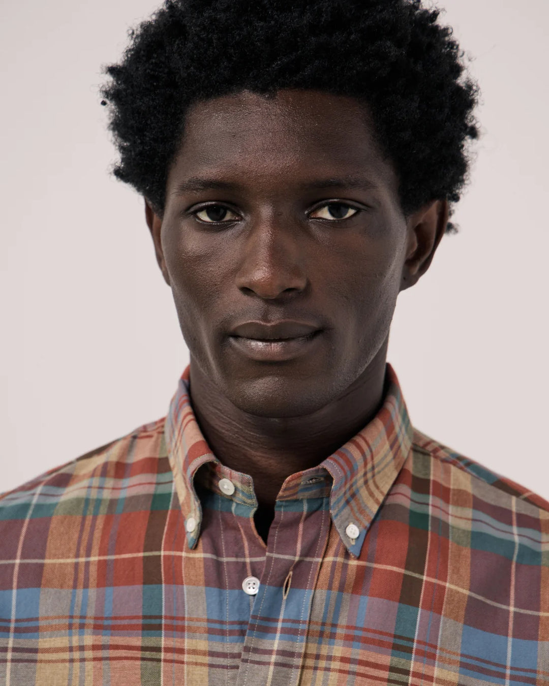 HARTFORD Pitt Men's Red Checked Cotton Shirt