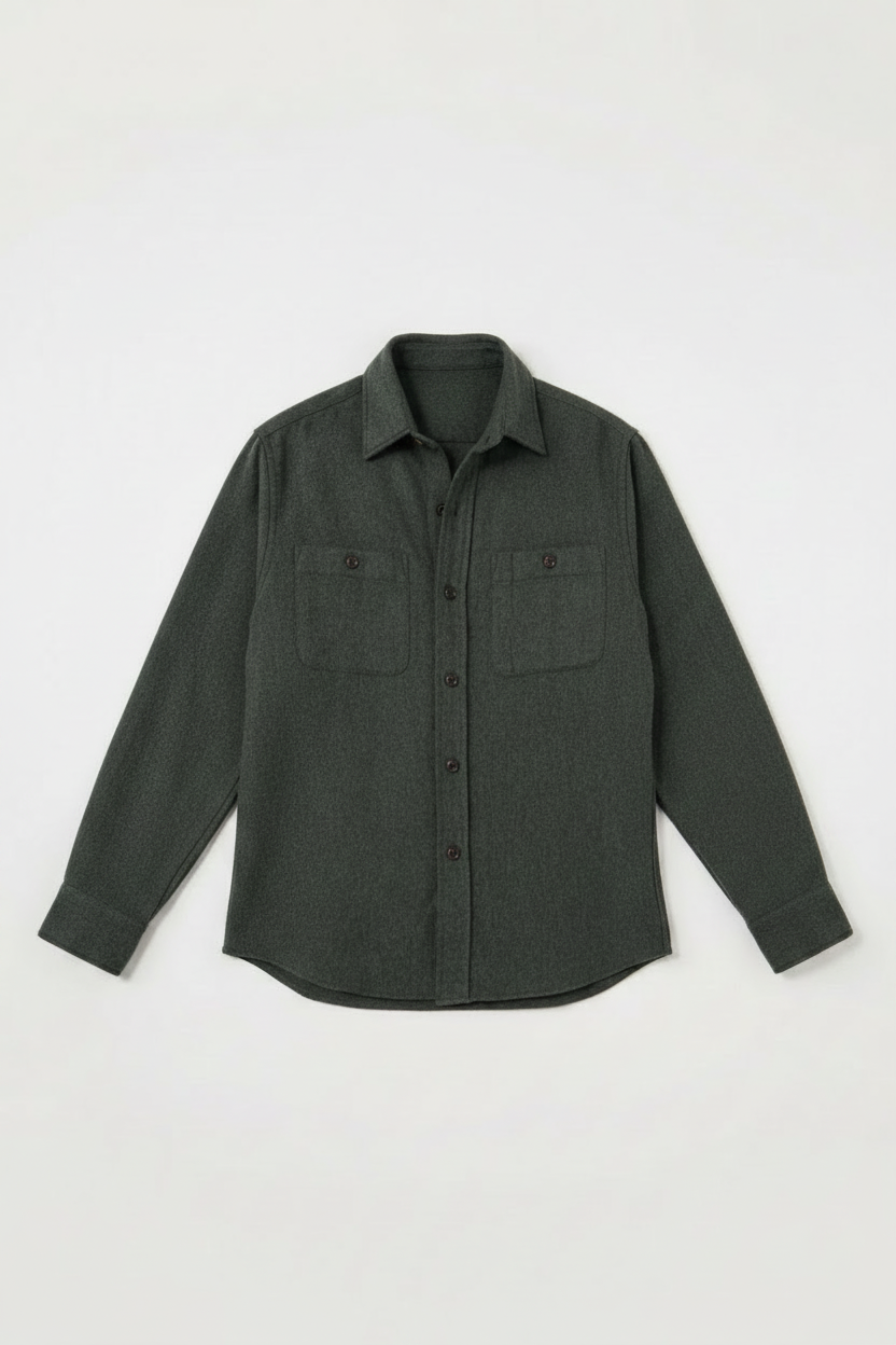 HARTFORD PERCEY BOILED WOOL OVERSHIRT