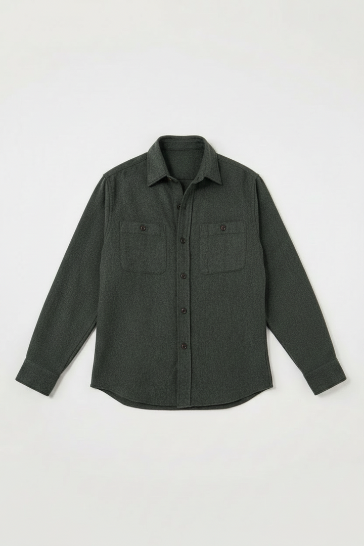 HARTFORD PERCEY BOILED WOOL OVERSHIRT
